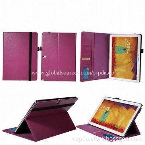 PU Stand Card Slots Case for Samsung Galaxy Note Pro 12 2-inch, Elastic Band Design